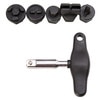 Steelman 6-Piece Oil Drain Plug Wrench Kit for Installing and Removing Plastic Oil Drain Plugs and Bolts 42439